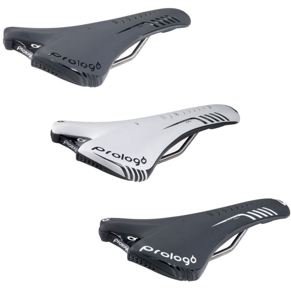 Selle Prologo Scratch Pro AD 456 Blanche - Rails Acier - 280x135mm - Occasion