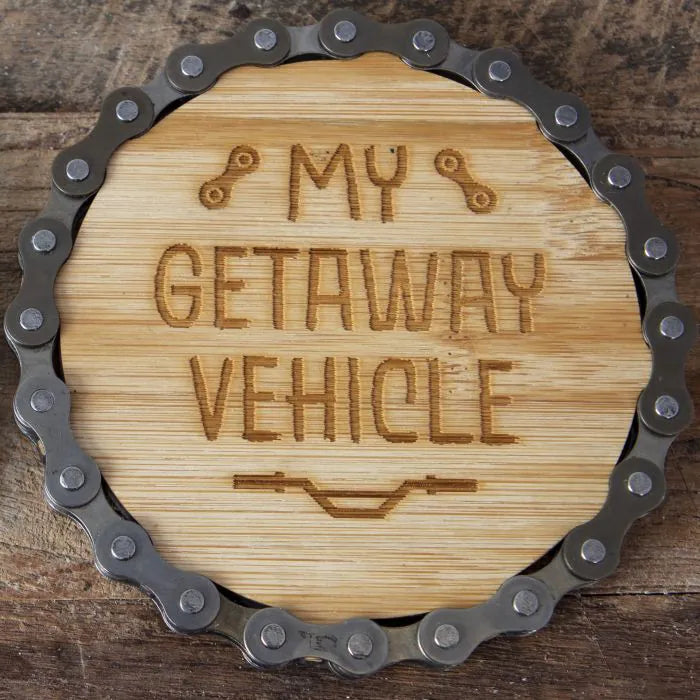 Bike Chain Coaster - Life Behind Bars / My Getaway Vehicle