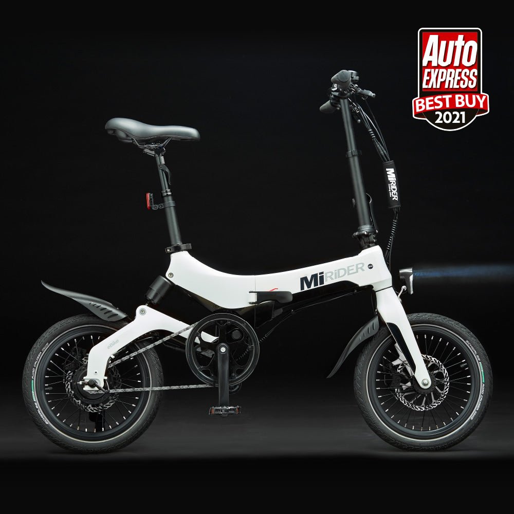 sxt velox e-klapprad MiRider MiRider One Electric Bike - Lightweight Folding E-Bike Electric Bike Lifecycles Leeds Bike Shop
