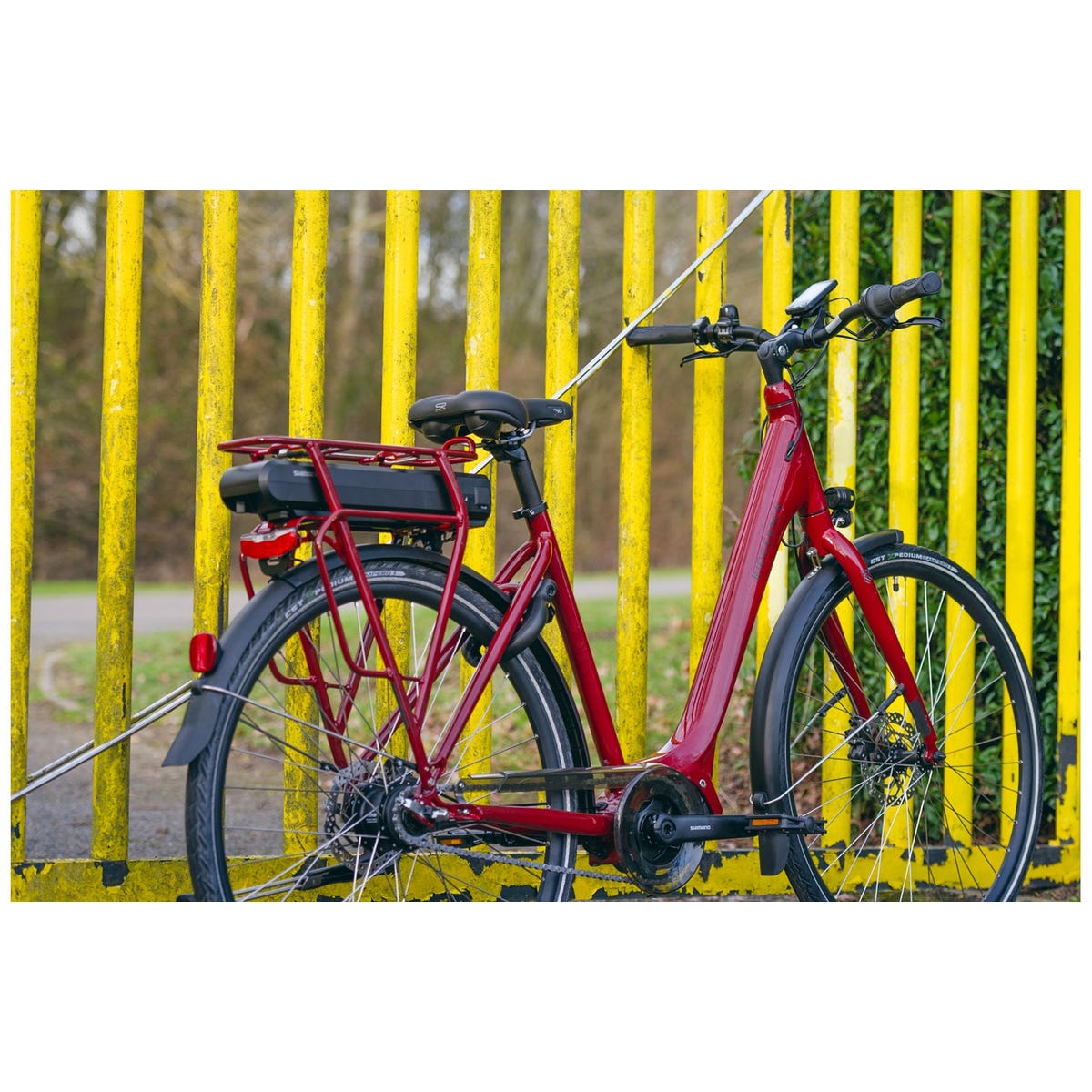 electron electric bicycle Ridgeback Ridgeback Electron+ (Electron Plus) Utility Electric Bike - Red E-Bike Electric Bike Lifecycles Leeds Bike Shop